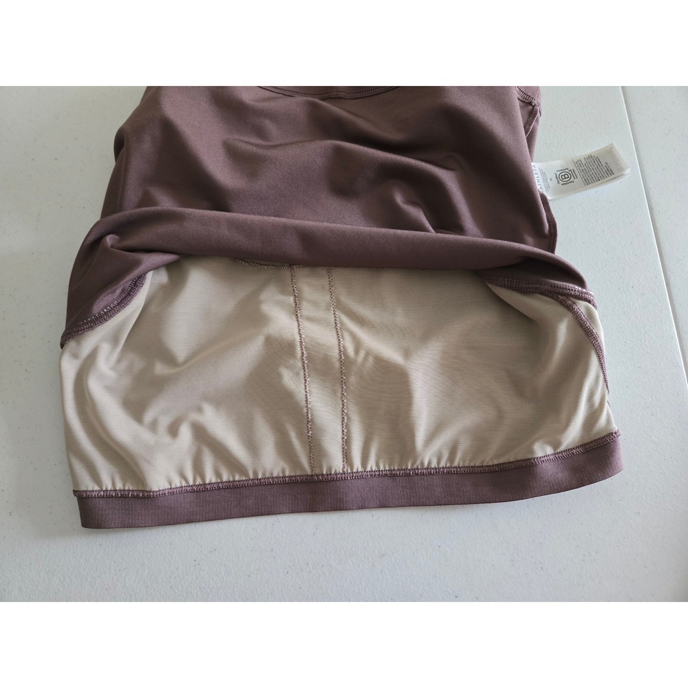 Athleta Purpose Crop Bra D-DD Rose Sheen High Neck Racerback Tank Medium - Picture 6 of 7